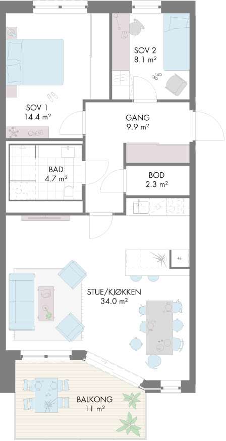 Plantegning 1